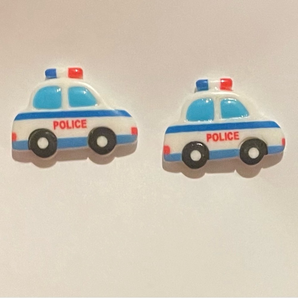 Police Car Earrings